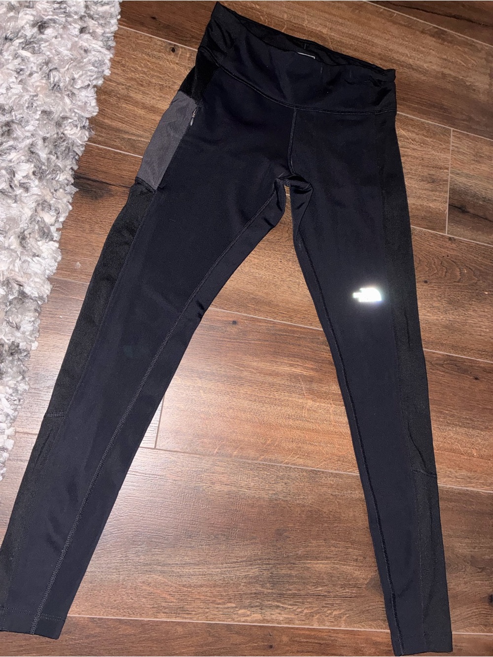 The North Face Black Women's Leggings with Reflective Logo